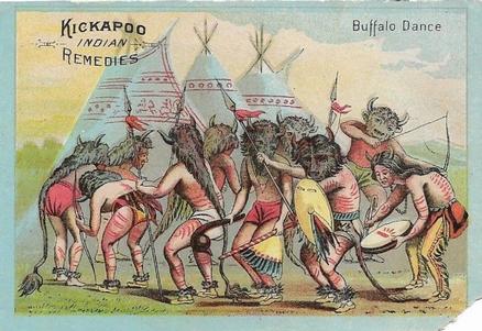 1887 Kickapoo Indian Remedies (H649) #NNO Buffalo Dance Front