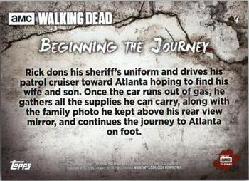 2018 Topps The Walking Dead Road to Alexandria #4 Beginning the Journey Back