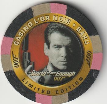 1999 Inkworks James Bond The World Is Not Enough - Casino Chips #C1 Casino L'Or Noir - Baku [Bond with gun] Front