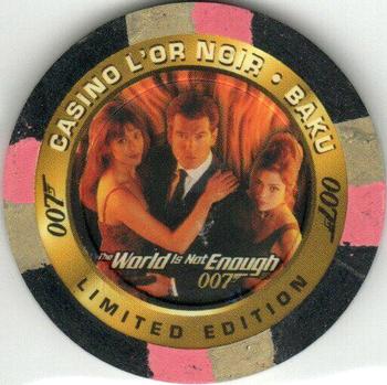 1999 Inkworks James Bond The World Is Not Enough - Casino Chips #C2 Casino L'Or Noir - Baku [Bond with girls] Front