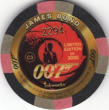 1999 Inkworks James Bond The World Is Not Enough - Casino Chips #C3 Casino L'Or Noir - Baku [Girls] Back