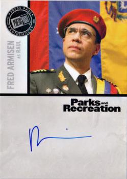 2013 Press Pass Parks and Recreation - Autographs Silver - Blue Ink #FA Fred Armisen Front