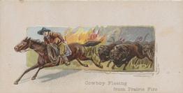 1888 W. Duke, Sons & Co. Scenes of Perilous Occupations (N86) #NNO Cowboy Fleeing Fire Front