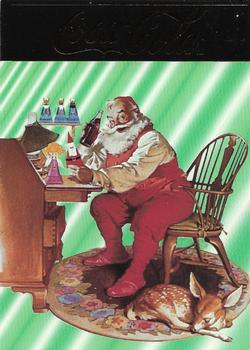 1995 Collect-A-Card Coca-Cola Collection Series 4 - Santa #S-31 1966: Sleeping reindeer Front