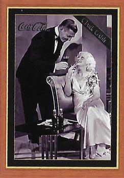 1995 Collect-A-Card Coca-Cola Collection Series 4 - Hollywood Celebrities #H-2 Clark Gable / Jean Harlow Front