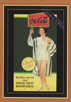 1995 Collect-A-Card Coca-Cola Collection Series 4 - Hollywood Celebrities #H-4 Claudette Colbert Front