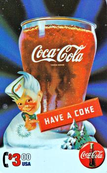 1995 Collect-A-Card Coca-Cola Collection Series 4 - $3 Phone Cards #NNO Sprite Boy Front