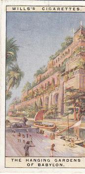 1926 Wills's Wonders of the Past #21 The Hanging Gardens of Babylon Front
