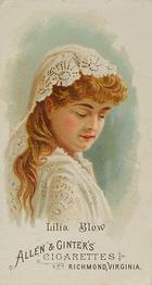 1888 Allen & Ginter World's Beauties (N26) #NNO Lilia Blow Front