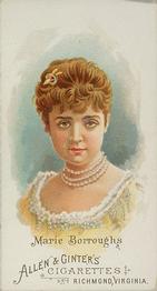 1888 Allen & Ginter World's Beauties (N26) #NNO Marie Burroughs Front