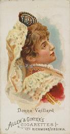 1888 Allen & Ginter World's Beauties (N26) #NNO Donna Vaillard Front