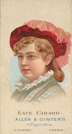 1888 Allen & Ginter World's Beauties (N27) #NNO Kate Girard Front