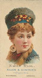 1888 Allen & Ginter World's Beauties (N27) #NNO Emily Rigl Front