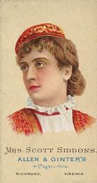1888 Allen & Ginter World's Beauties (N27) #NNO Mary Francis Scott Siddons Front