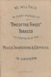 1888 D. Buchner & Co. Police Inspectors & Captains (N288) #NNO James Campbell Back