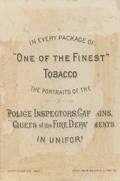 1888 D. Buchner & Co. Police Inspectors & Captains (N288) #NNO Thomas Carroll Back