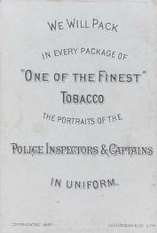 1888 D. Buchner & Co. Police Inspectors & Captains (N288) #NNO Henry French Back