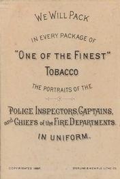 1888 D. Buchner & Co. Police Inspectors & Captains (N288) #NNO Patrick Leavey Back