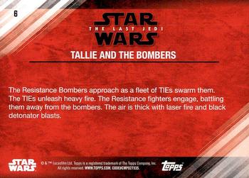2018 Topps Star Wars The Last Jedi Series 2 #6 Tallie and the Bombers Back