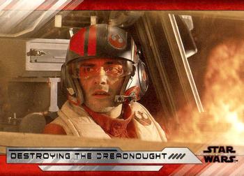 2018 Topps Star Wars The Last Jedi Series 2 #9 Destroying the Dreadnought Front