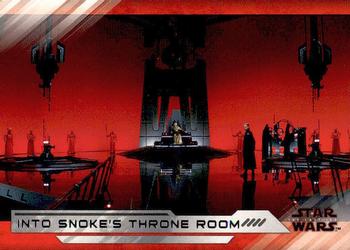 2018 Topps Star Wars The Last Jedi Series 2 #17 Into Snoke's Throne Room Front