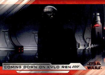 2018 Topps Star Wars The Last Jedi Series 2 #18 Coming Down on Kylo Ren Front