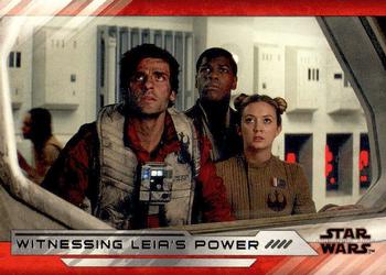 2018 Topps Star Wars The Last Jedi Series 2 #31 Witnessing Leia's Power Front