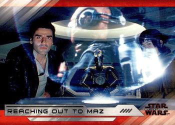 2018 Topps Star Wars The Last Jedi Series 2 #36 Reaching out to Maz Front