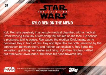 2018 Topps Star Wars The Last Jedi Series 2 #37 Kylo Ren on the Mend Back
