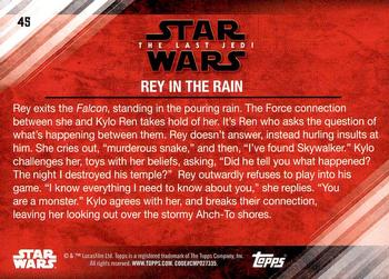 2018 Topps Star Wars The Last Jedi Series 2 #45 Rey in the Rain Back