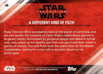2018 Topps Star Wars The Last Jedi Series 2 #46 A Different Kind of Filth Back