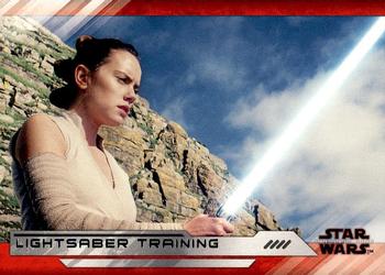 2018 Topps Star Wars The Last Jedi Series 2 #49 Lightsaber Training Front