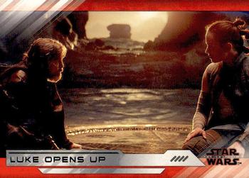 2018 Topps Star Wars The Last Jedi Series 2 #51 Luke Opens Up Front