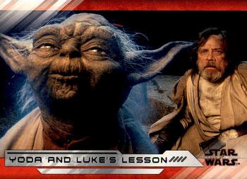 2018 Topps Star Wars The Last Jedi Series 2 #59 Yoda and Luke's Lesson Front