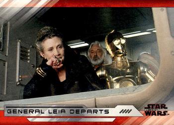 2018 Topps Star Wars The Last Jedi Series 2 #70 General Leia Departs Front