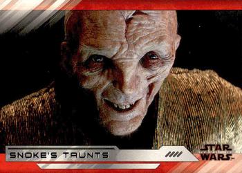 2018 Topps Star Wars The Last Jedi Series 2 #71 Snoke's Taunts Front