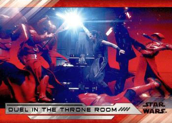 2018 Topps Star Wars The Last Jedi Series 2 #76 Duel in the Throne Room Front