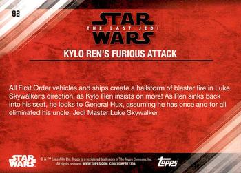 2018 Topps Star Wars The Last Jedi Series 2 #92 Kylo Ren's Furious Attack Back