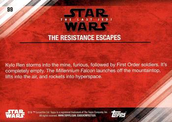 2018 Topps Star Wars The Last Jedi Series 2 #99 The Resistance Escapes Back