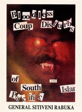 1990 Eclipse Friendly Dictators #23 General Sitiveni Rabuka Front