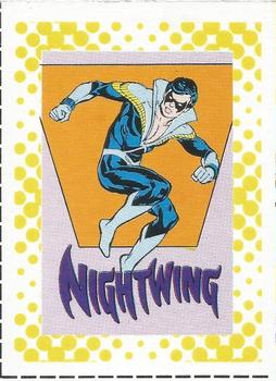 1987 DC Comics Backing Board Cards #11 Nightwing Front