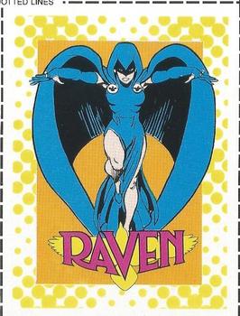 1987 DC Comics Backing Board Cards #13 Raven Front