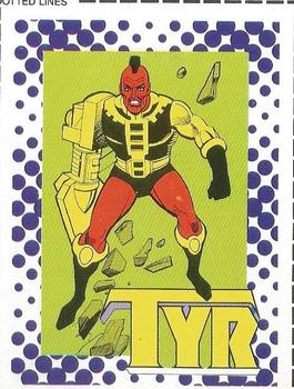 1987 DC Comics Backing Board Cards #21 Tyr Front