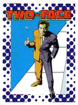1987 DC Comics Backing Board Cards #45 Two-Face Front