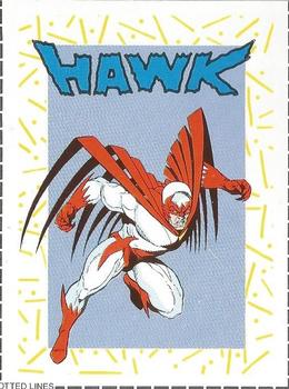 1989 DC Comics Backing Board Cards #61 Hawk Front