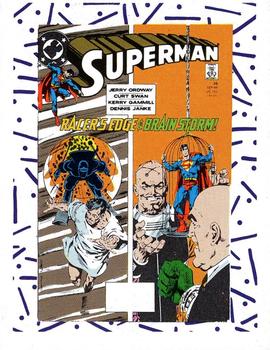 1989 DC Comics Backing Board Cards #72 Superman v.2 #35 Front