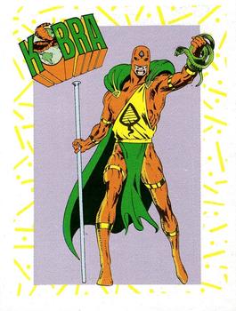 1989 DC Comics Backing Board Cards #80 Kobra Front