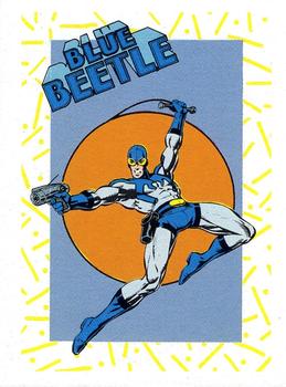 1989 DC Comics Backing Board Cards #84 Blue Beetle Front
