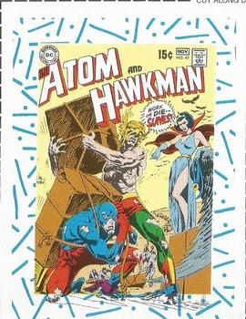 1989 DC Comics Backing Board Cards #90 Atom & Hawkman #45 Front