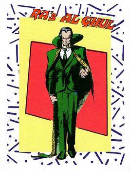 1989 DC Comics Backing Board Cards #92 Ra's Al Ghul Front